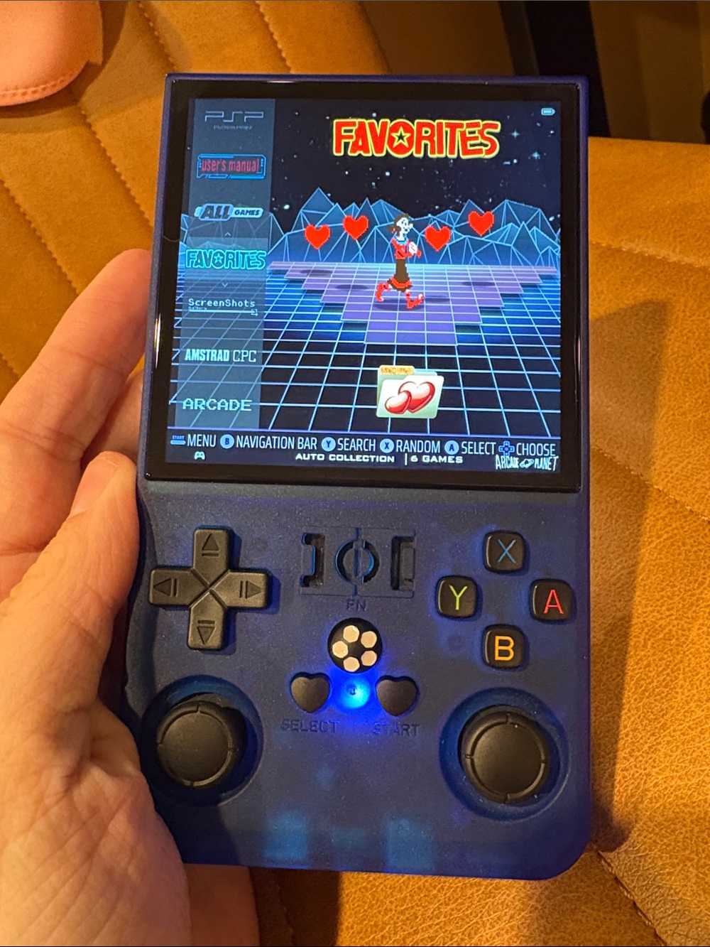 Handheld Retro Game Console - R36 Max Blue - Picture 8 of 8